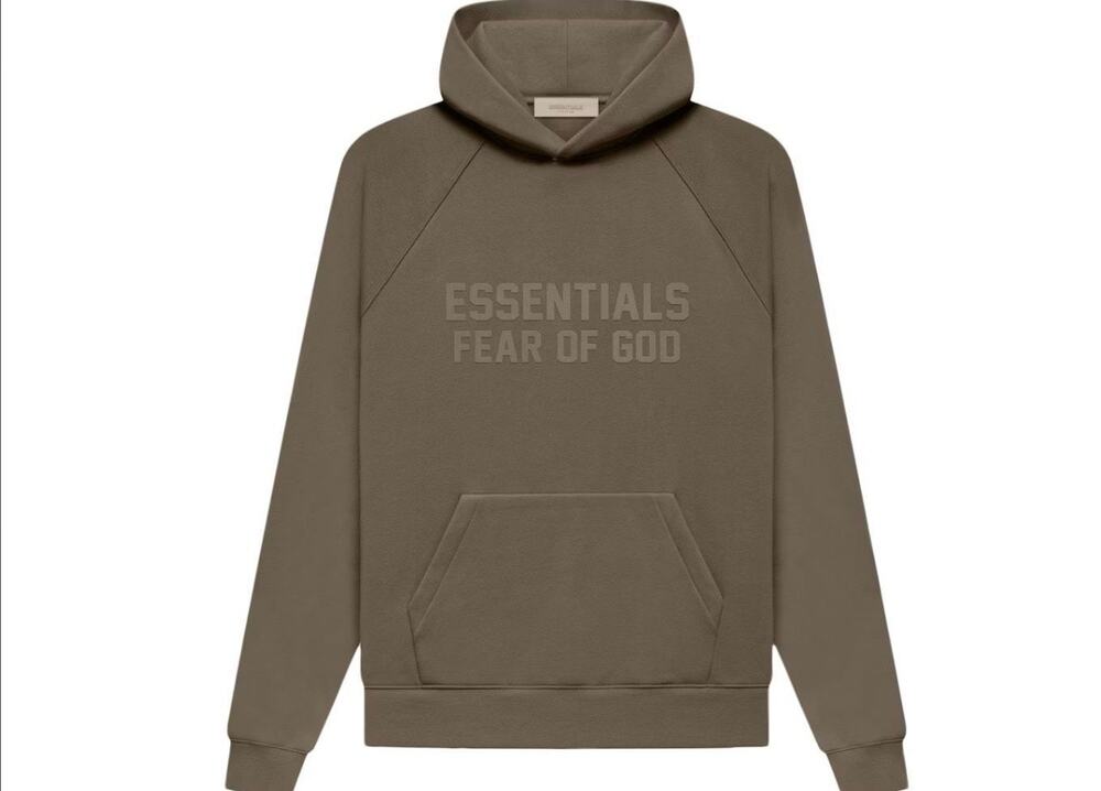 Fear of God Essentials Taupe Pullover Hoodie Size L